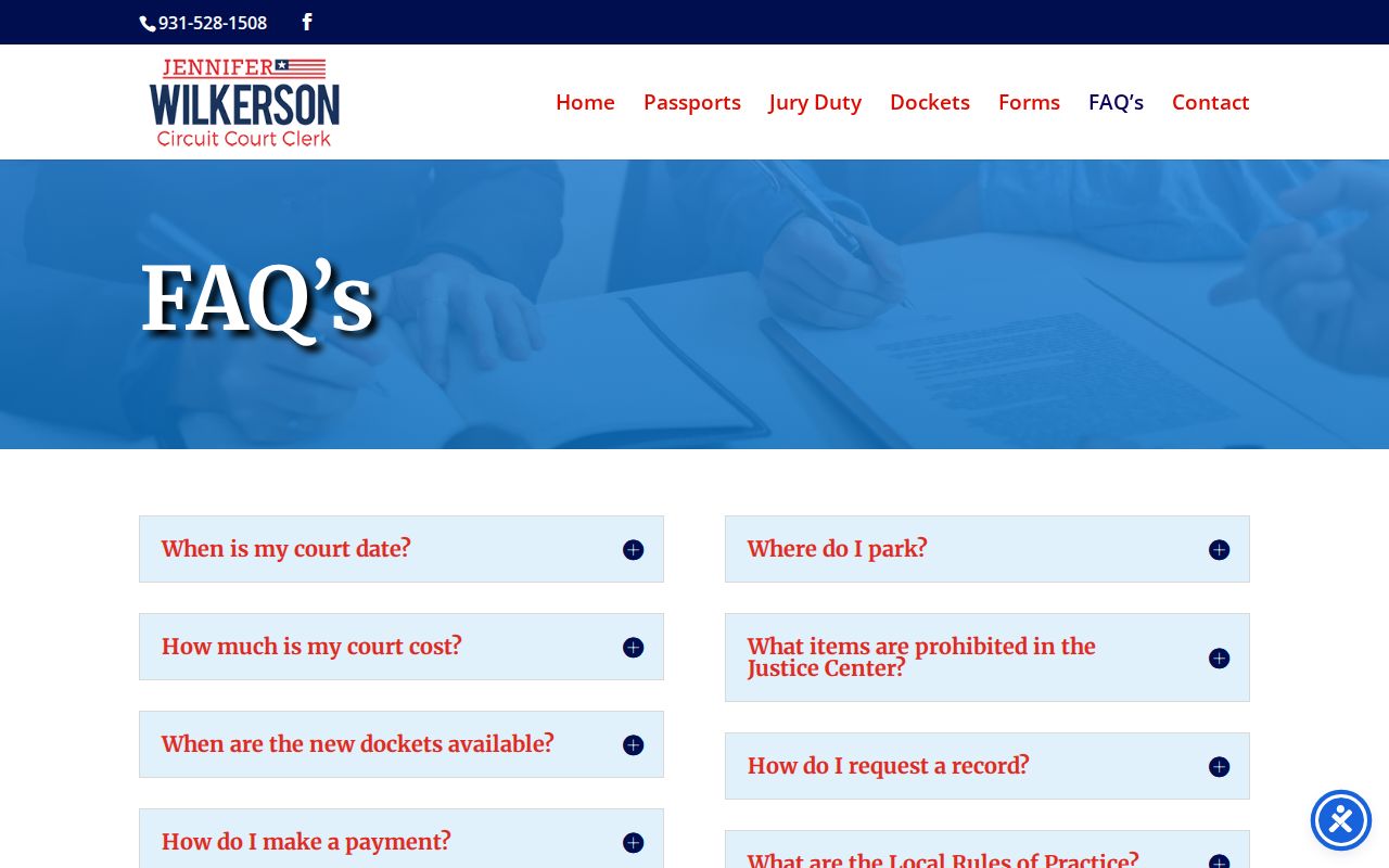 Putnam County court docket posting timing FAQ